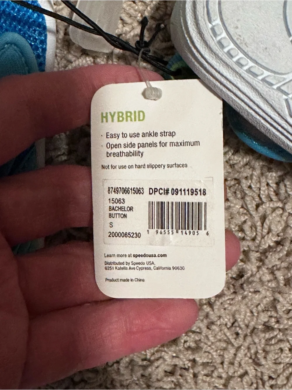 SPEEDO size Baby 5-6 SMALL Hybrid Water Shoe Pool Mesh Velcro NEW!